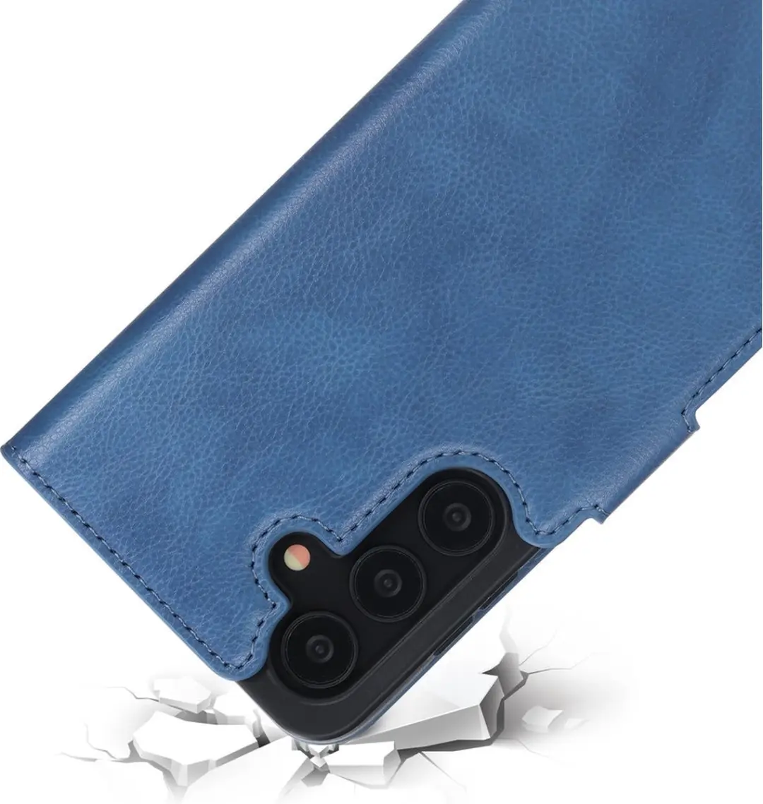 Mobiparts MP-125462 Hoesje Samsung Galaxy S24 - Wallet - Eco Leer - Blauw