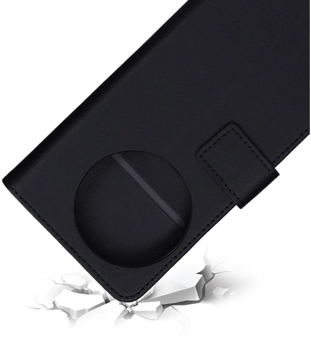 Mobiparts MP-129613 Hoesje OnePlus 13 - Wallet Eco Leer - 3 Pasjes - Zwart