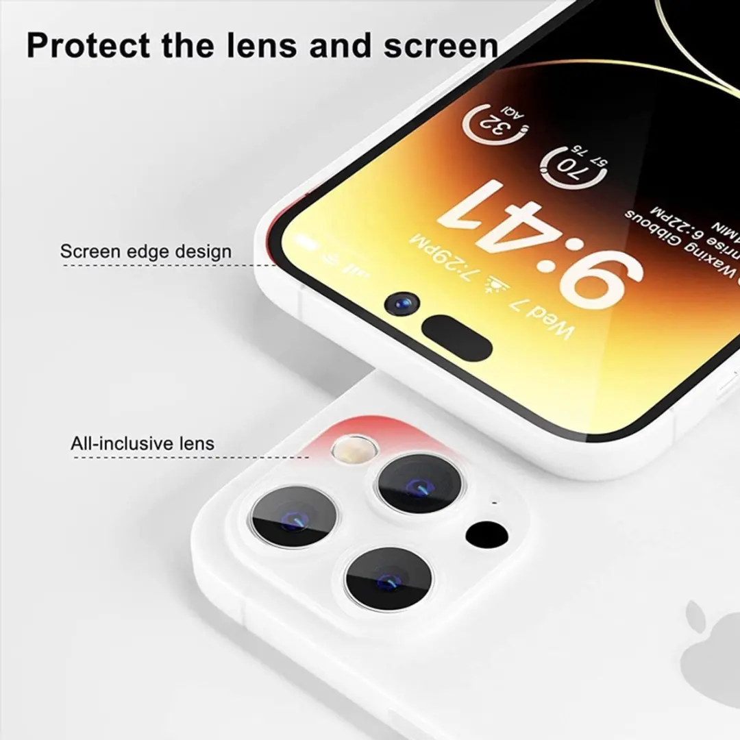 MobiQ 13-02032 Ultra Dun Hoesje iPhone 14 Pro - Frosted Clear