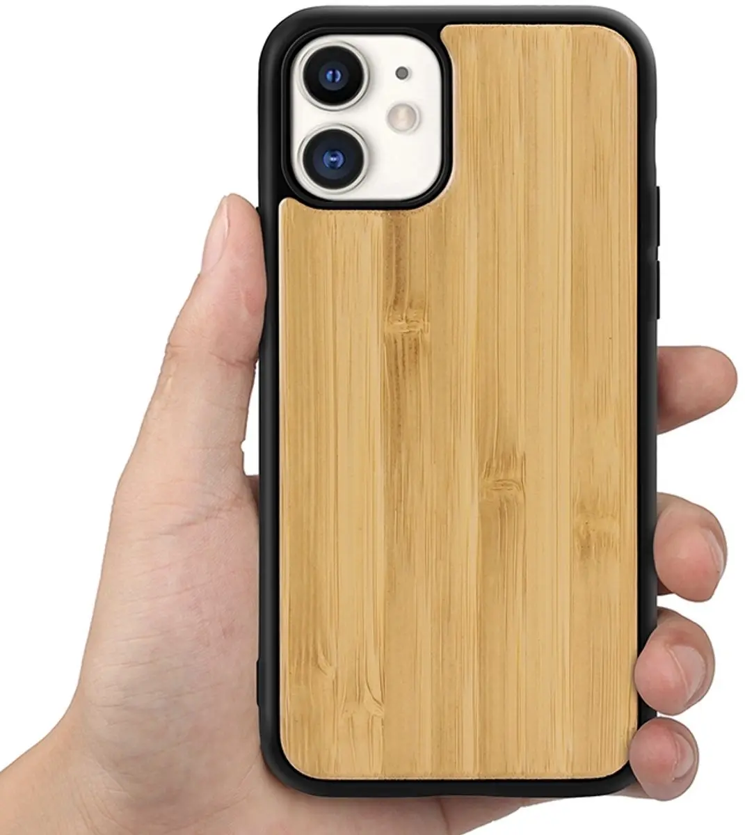 MobiQ Houten Hoesje iPhone 11 - Bamboe - MPN 13-00578