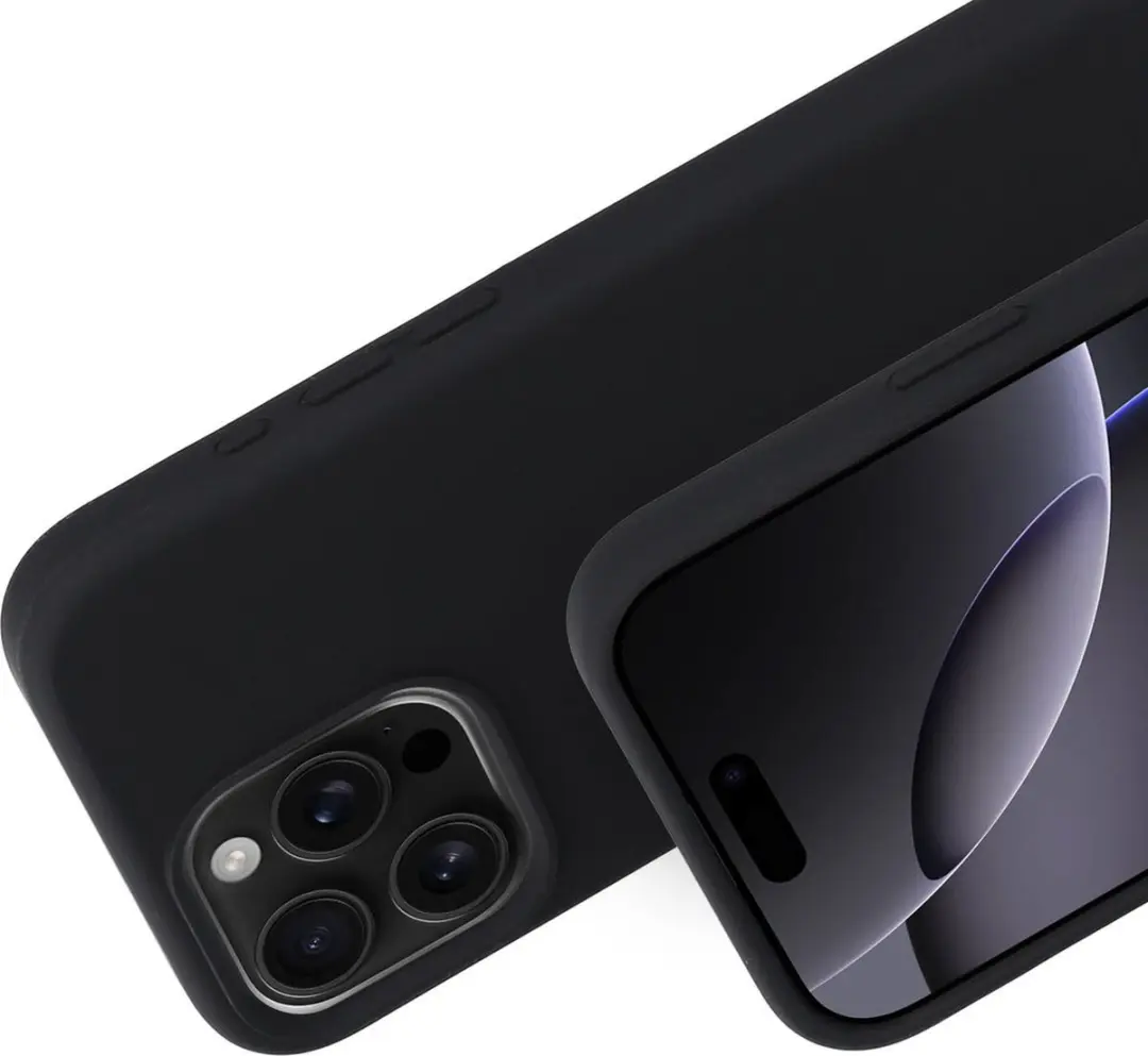 Mobiparts Hoesje iPhone 16 Pro Max MP-127664 - Siliconen - Zwart