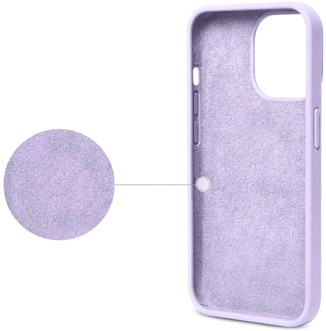 MobiQ Liquid Silicone Hoesje iPhone 13 Pro Max - Paars