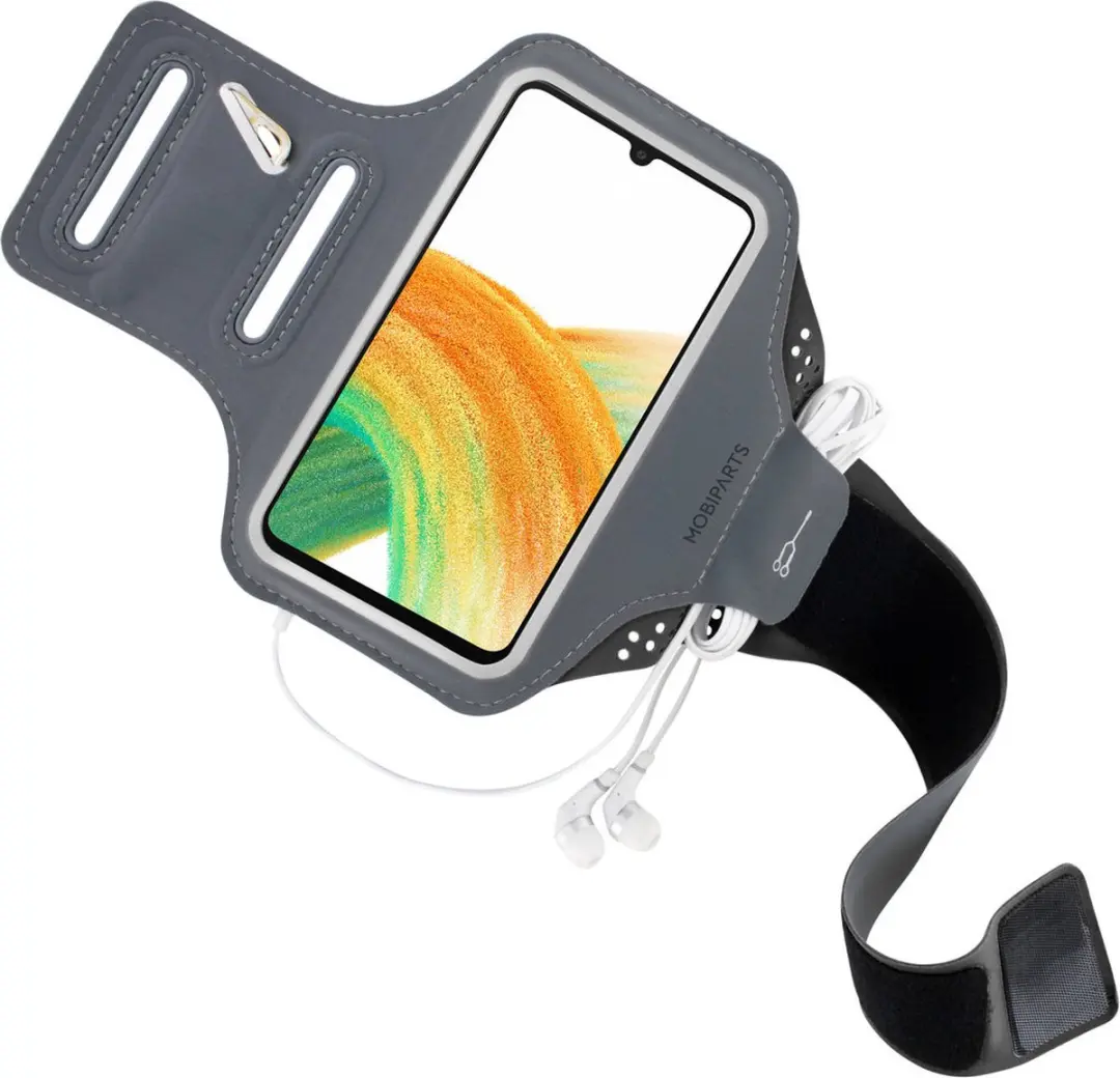 Mobiparts Hardlooparmband MP-122394 - Samsung Galaxy A33 5G - Zwart