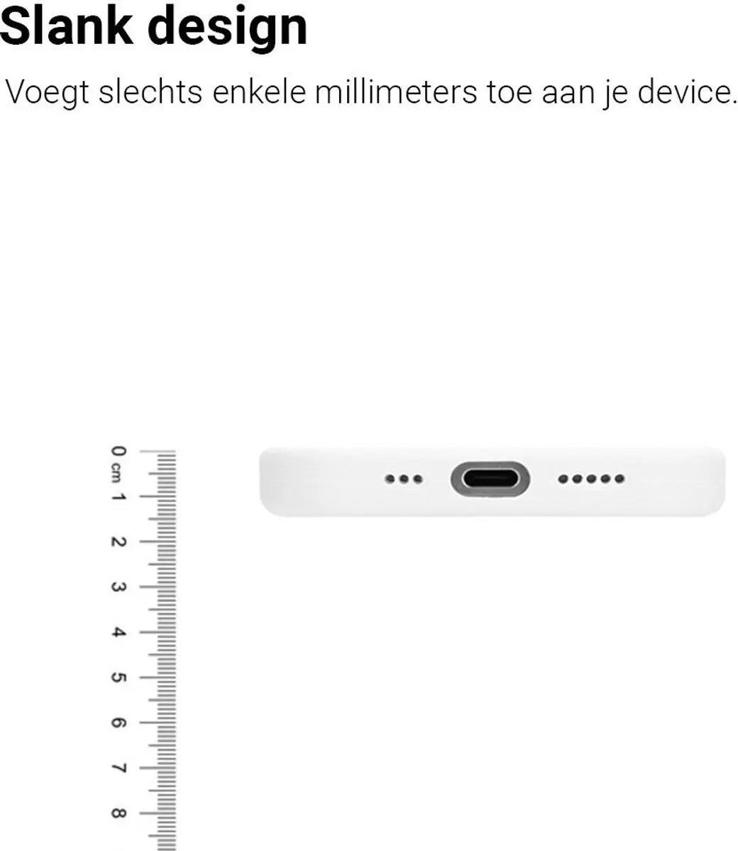 MobiQ Liquid Siliconen Hoesje 46-01435 - iPhone 17 Pro Max - Wit