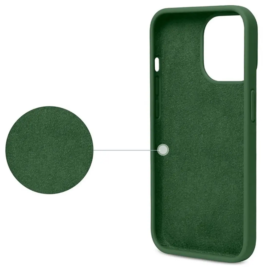MobiQ Liquid Silicone Hoesje iPhone 15 Pro - 13-02788 - Donkergroen