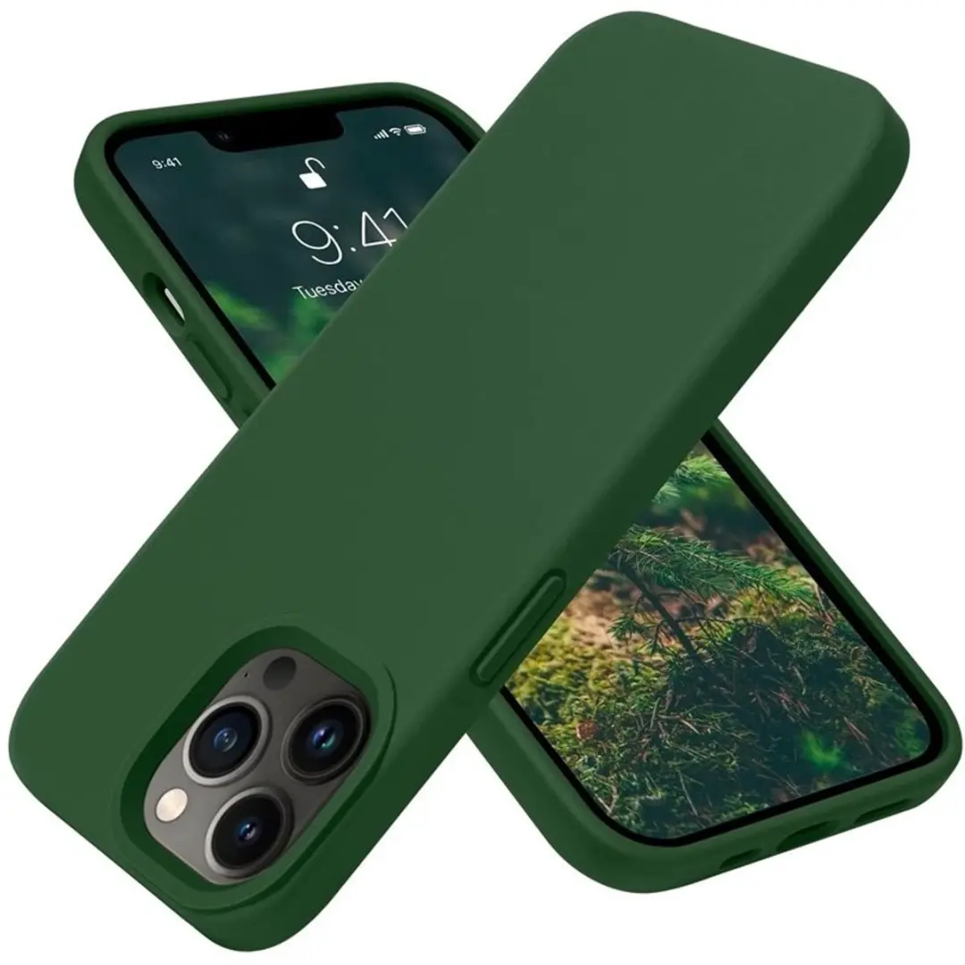 MobiQ Liquid Silicone Hoesje iPhone 15 Pro