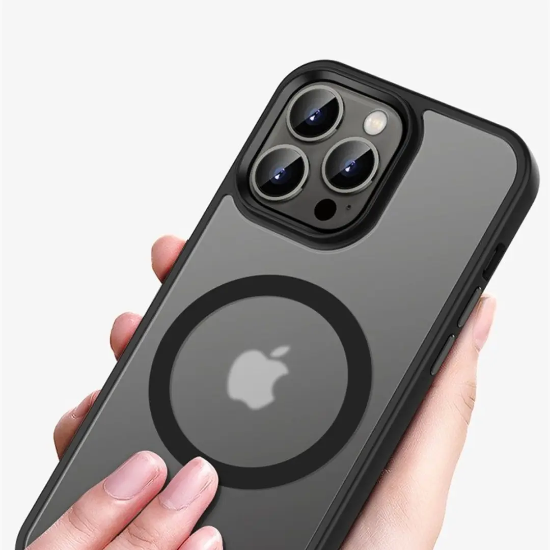 MobiQ iPhone 15 Plus Telefoonhoesje - MagSafe - Donkergroen