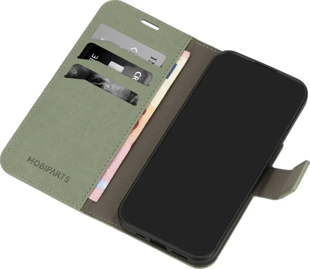 Mobiparts MP-127623 Hoesje iPhone 16 Pro Max - Wallet Eco Leer Groen