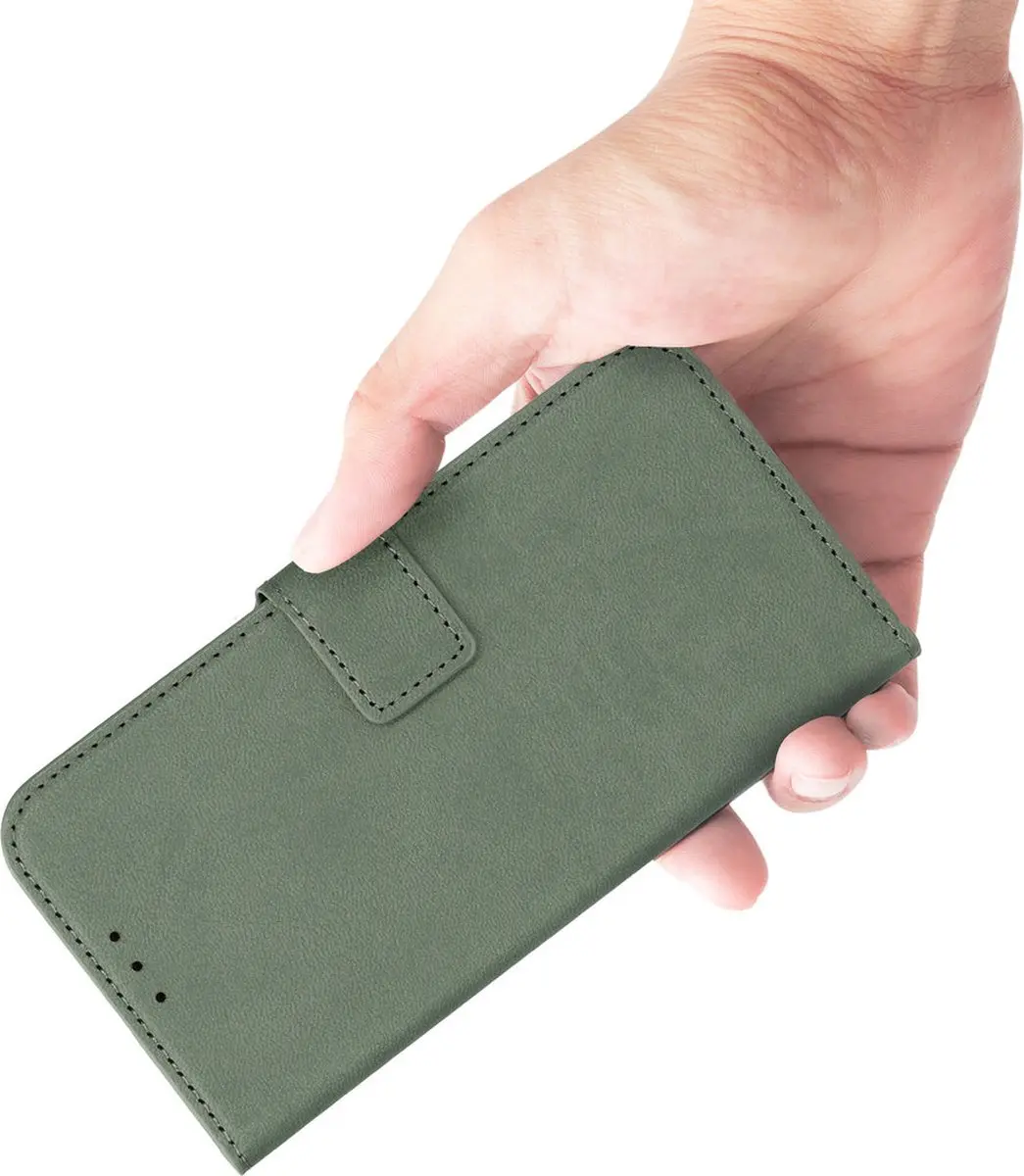Mobiparts MP-127623 Hoesje iPhone 16 Pro Max - Wallet Eco Leer Groen
