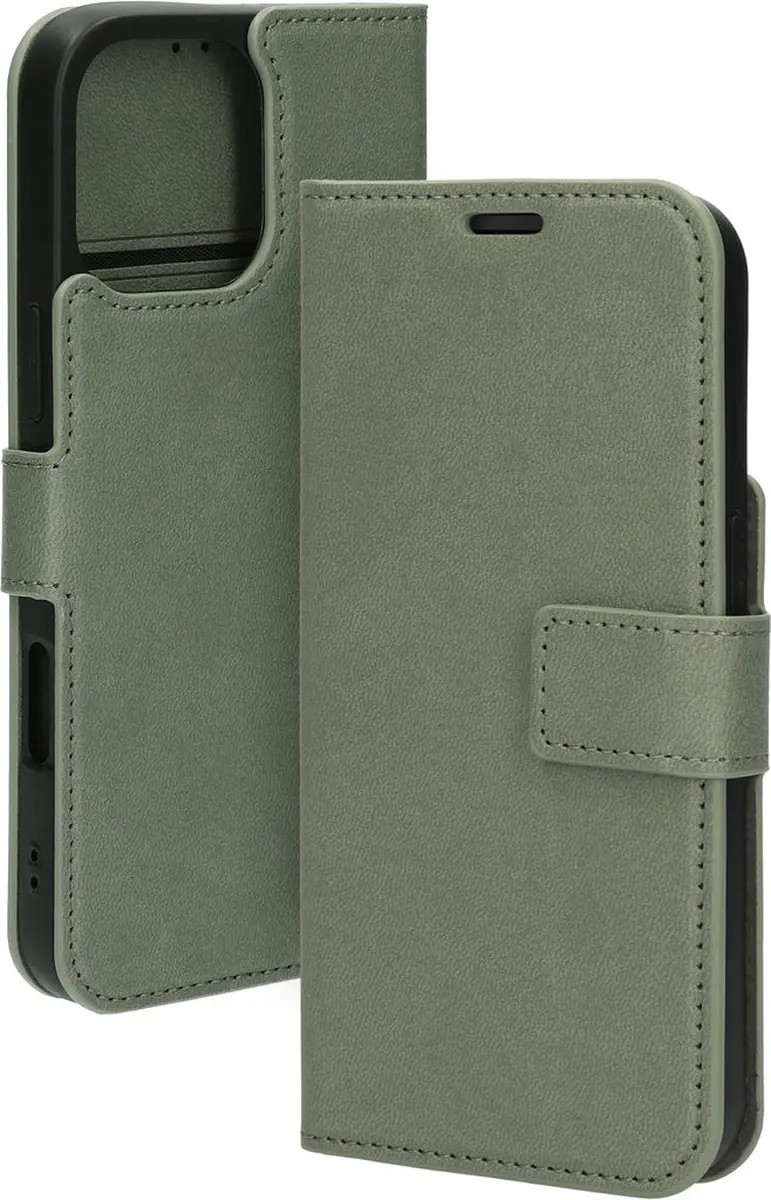 Mobiparts MP-127623 Hoesje iPhone 16 Pro Max - Wallet Eco Leer Groen - afbeelding 6 van 6