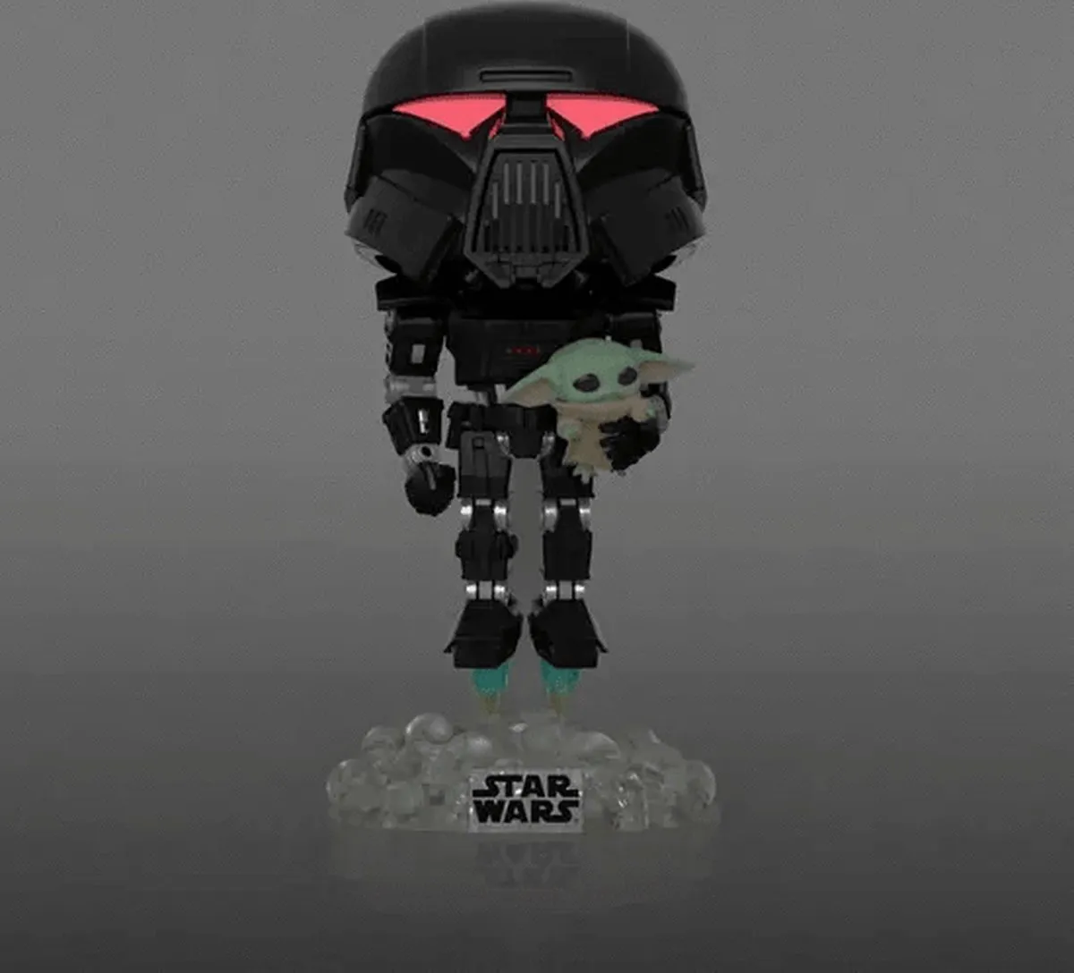 Funko Pop Star Wars Dark Trooper met Grogu Glow in the Dark #488