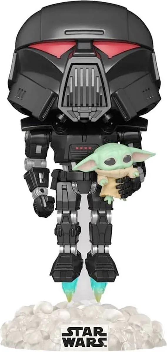 Funko Pop Star Wars Dark Trooper met Grogu Glow in the Dark #488