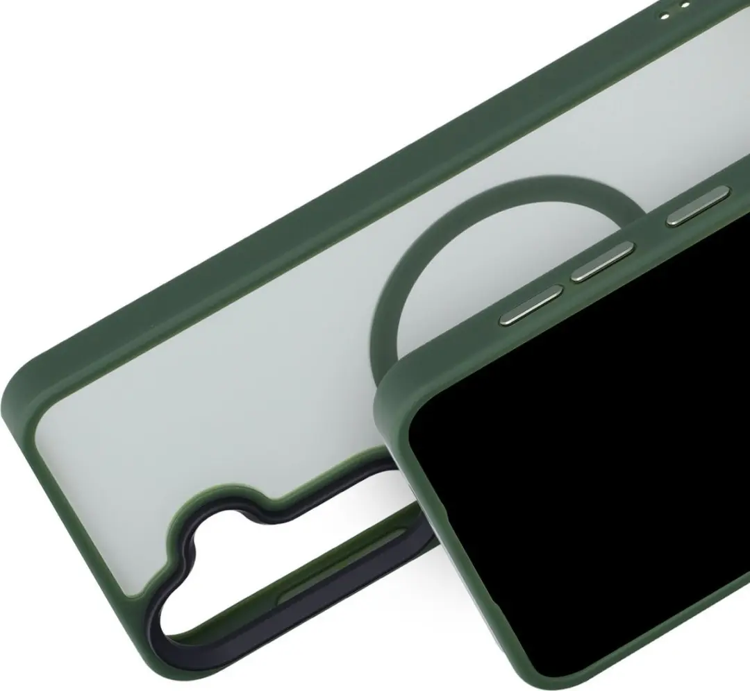 Mobiparts MP-128584 Hoesje Samsung Galaxy S25 - Hardcover MagSafe - Groen