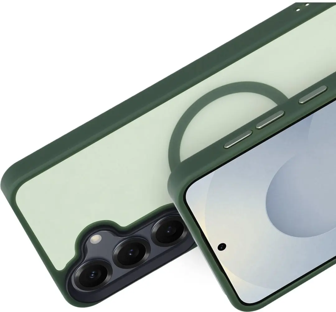Mobiparts MP-128584 Hoesje Samsung Galaxy S25 - Hardcover MagSafe - Groen