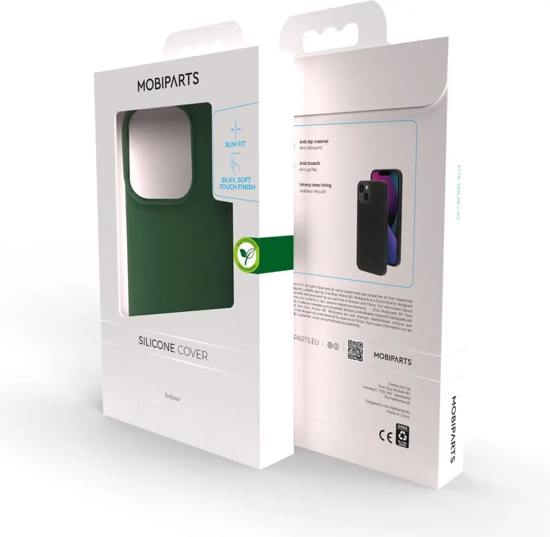 Mobiparts Silicone Cover iPhone 15 Pro MP-5001977 - Groen