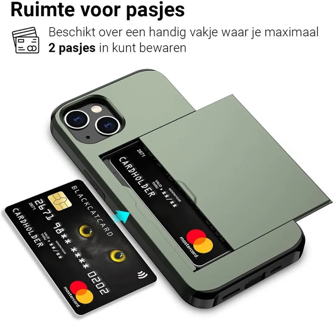 MobiQ iPhone 15 Pashoesje - Groen - MPN 13-02658
