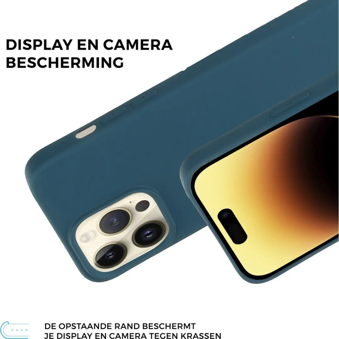 Mobiparts MP-5001181 Silicone Hoesje iPhone 14 Pro Max - Blauw