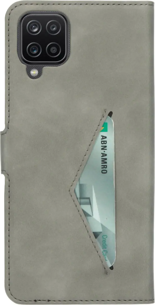 Mobiparts MP-121032 Hoesje Samsung Galaxy A12 - Wallet - Grijs - afbeelding 6 van 6