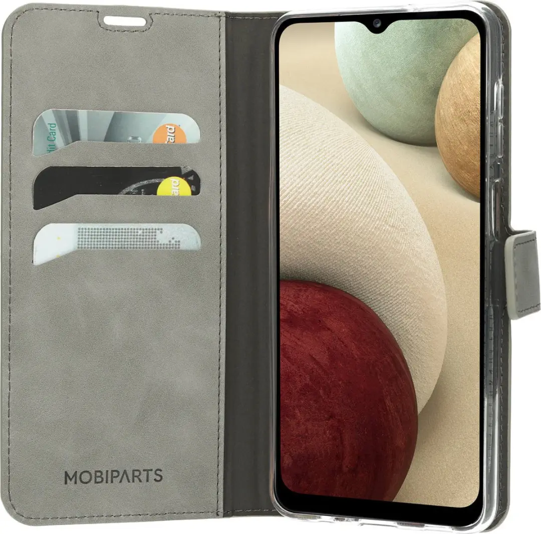 Mobiparts MP-121032 Hoesje Samsung Galaxy A12 - Wallet - Grijs