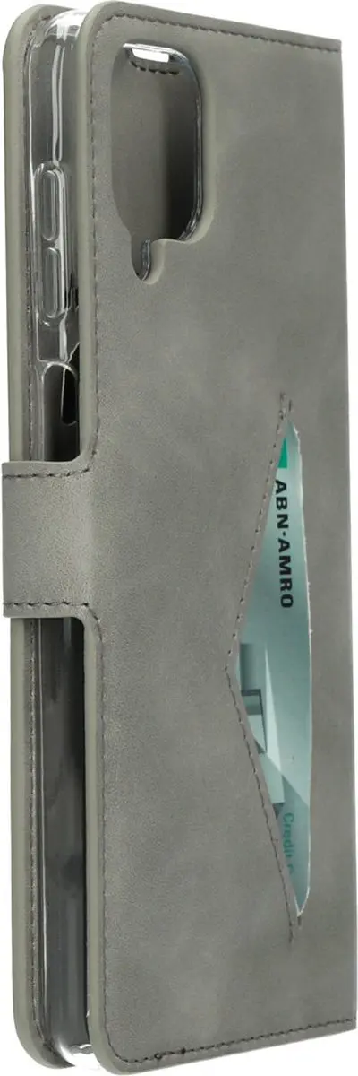 Mobiparts MP-121032 Hoesje Samsung Galaxy A12 - Wallet - Grijs