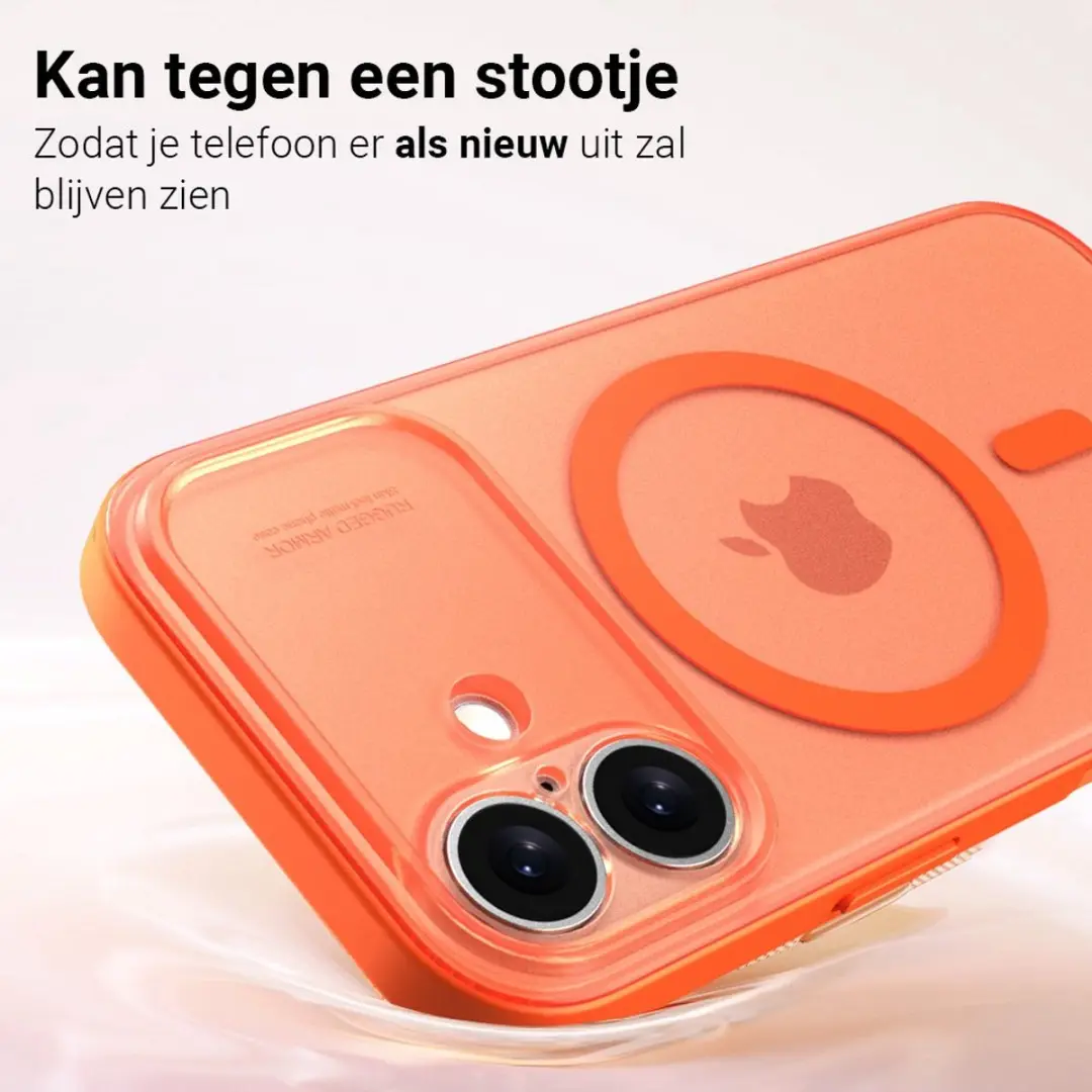 MobiQ Frosted MagSafe Bumper iPhone 17 - Blauw