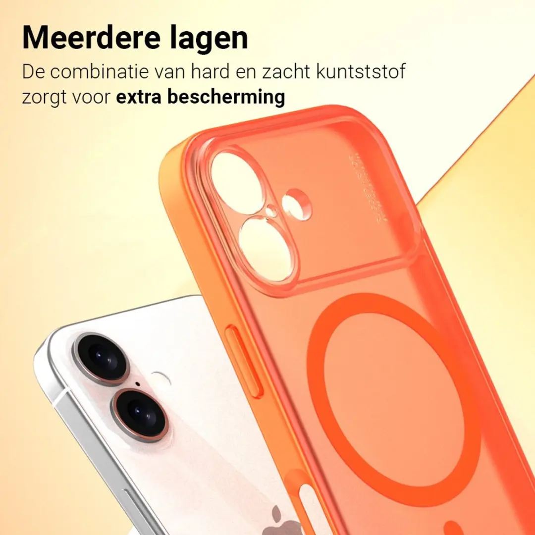 MobiQ Frosted MagSafe Bumper iPhone 17 - Blauw
