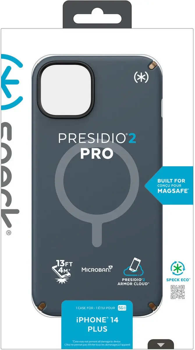 Speck Presidio2 Pro 150115-3068 Hoesje - iPhone 15/14 Plus - Grijs