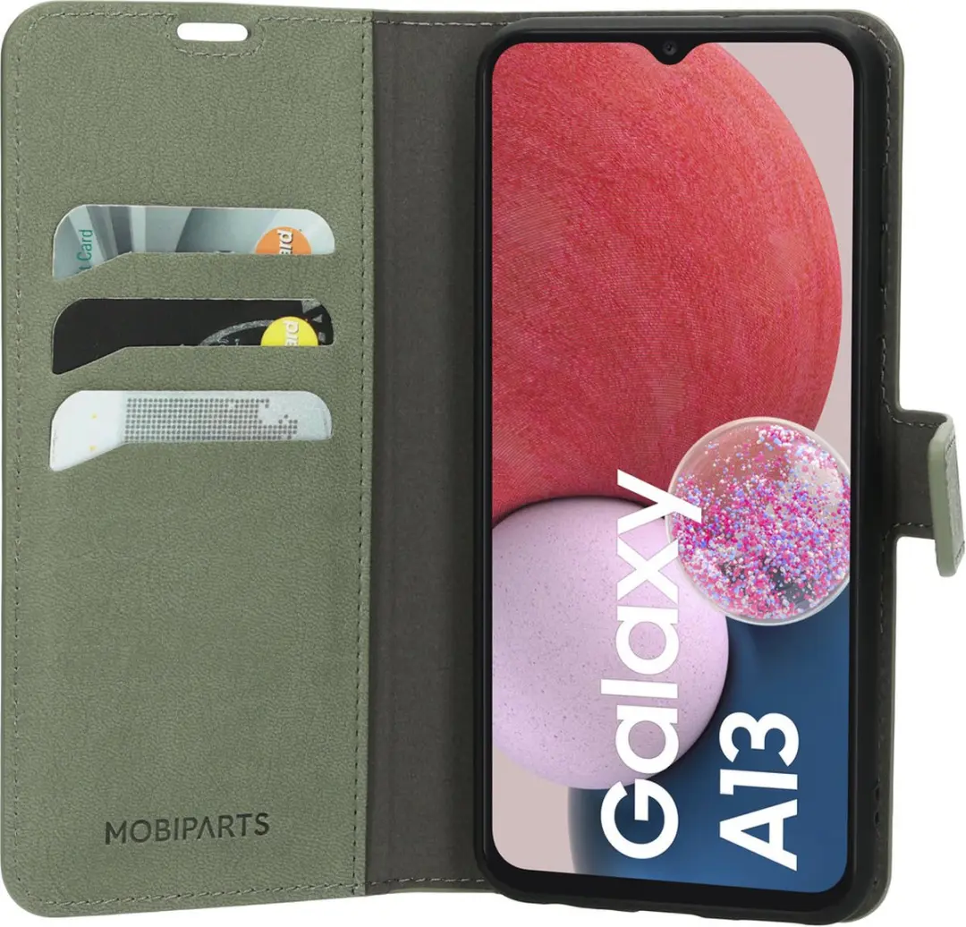 Mobiparts MP-121902 Hoesje Samsung Galaxy A13 4G - Wallet Eco Leer Groen - afbeelding 6 van 6