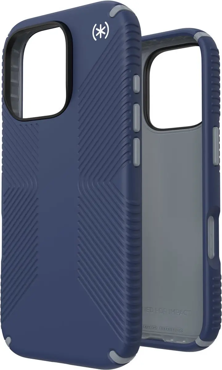 Speck Presidio2 Grip iPhone 16 Pro Hoesje - Blauw
