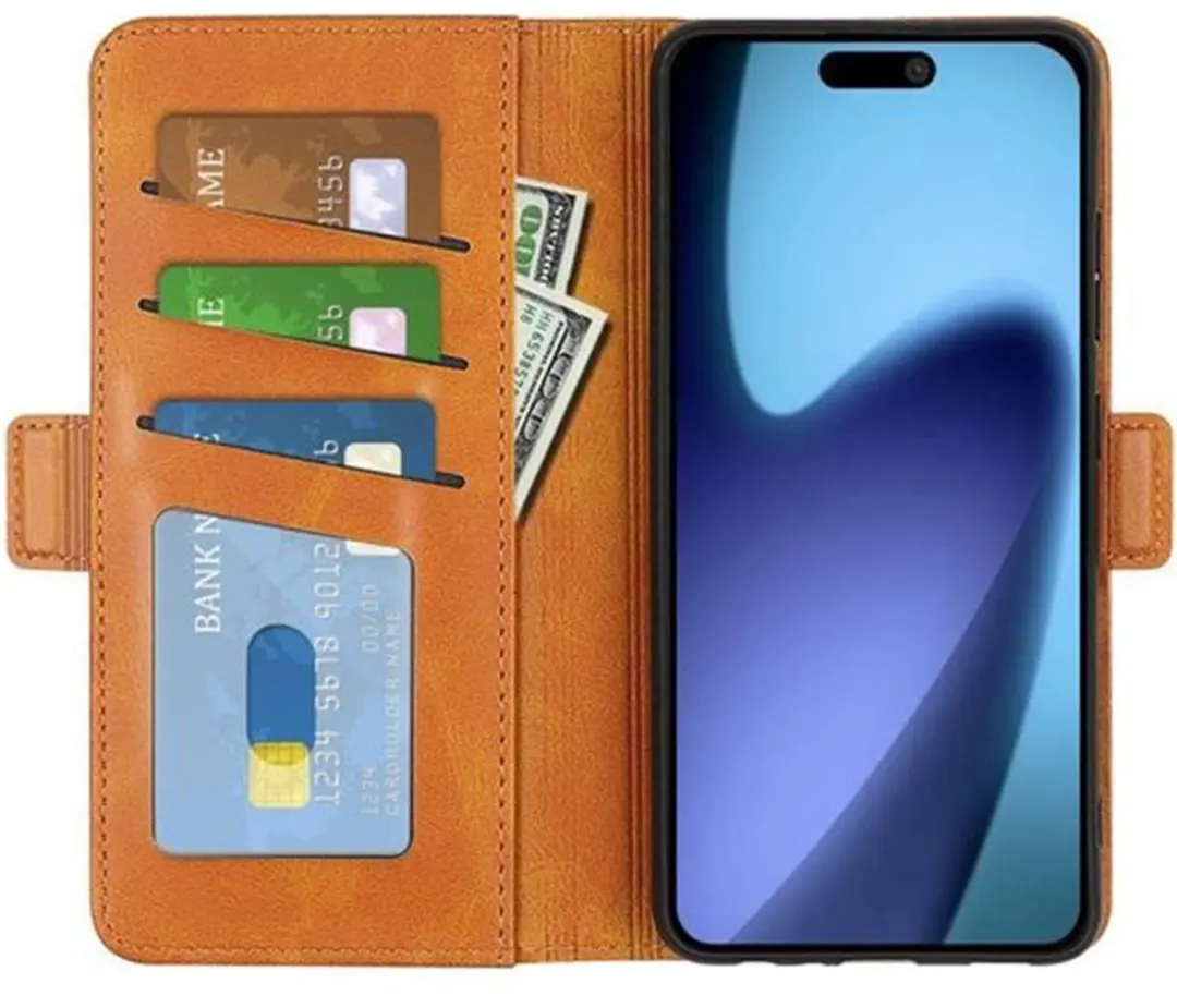 MobiQ PU Lederen Wallet Hoesje iPhone 17 Air