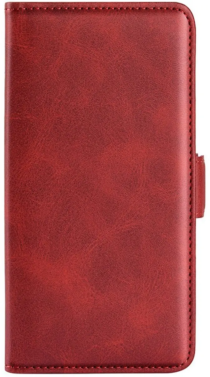 MobiQ PU Lederen Wallet Hoesje iPhone 17 - Rood - 46-01192