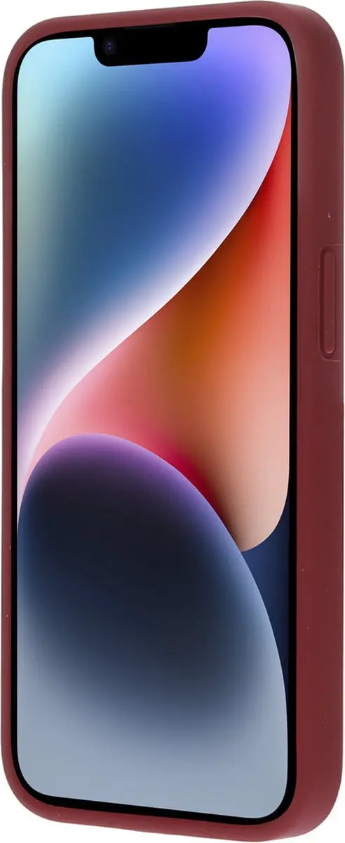 Mobiparts Hoesje Apple iPhone 14 MP-123213 - Siliconen - Paars/Rood