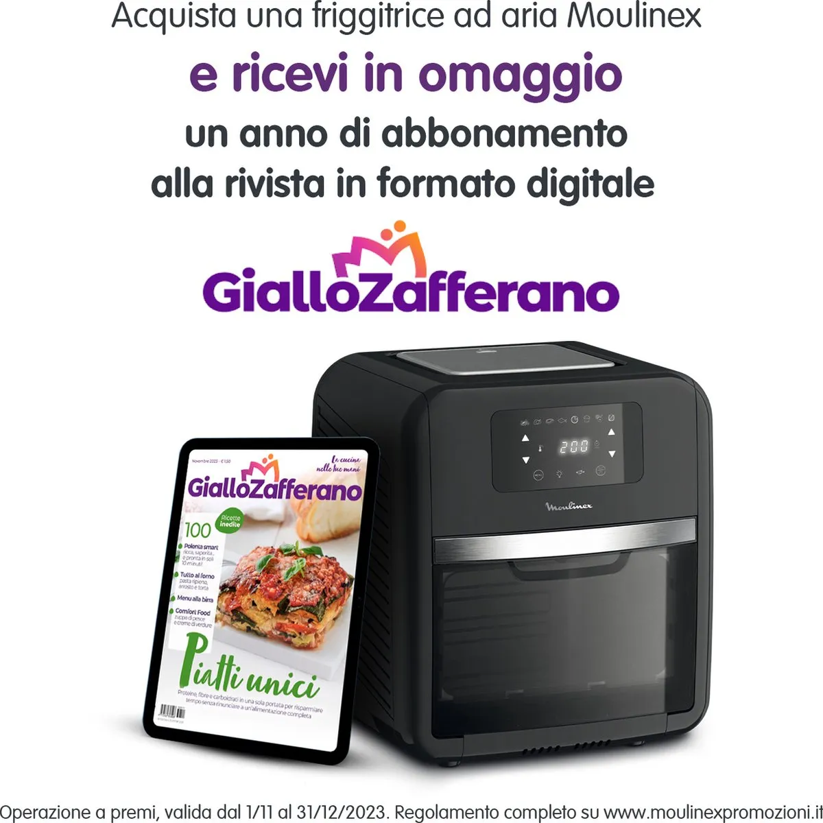 Moulinex Easy Fry Oven & Grill AL501810 - 2000W - 11L - Zwart