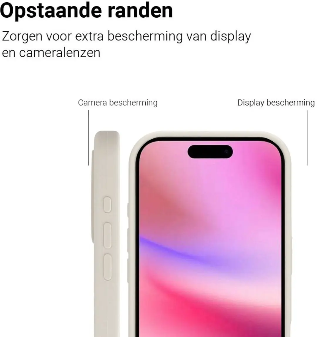 MobiQ Liquid Siliconen Hoesje 46-01440 - iPhone 17 Pro Max - Lichtgrijs