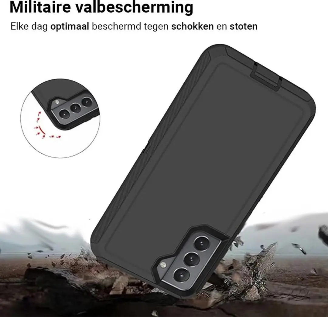 MobiQ Samsung Galaxy S23 Extreme Armor Hoesje 13-03382 - Zwart