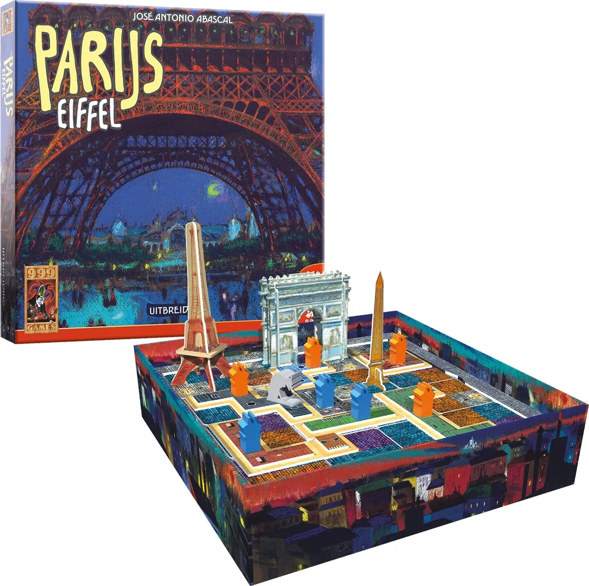 999 Games Parijs Uitbreiding Eiffel Bordspel - 2 Spelers