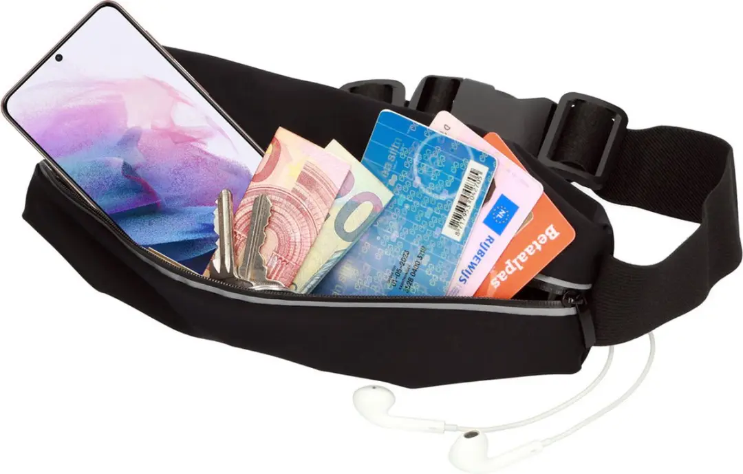 Mobiparts Comfort Fit Sport Belt MP-118497 - Zwart