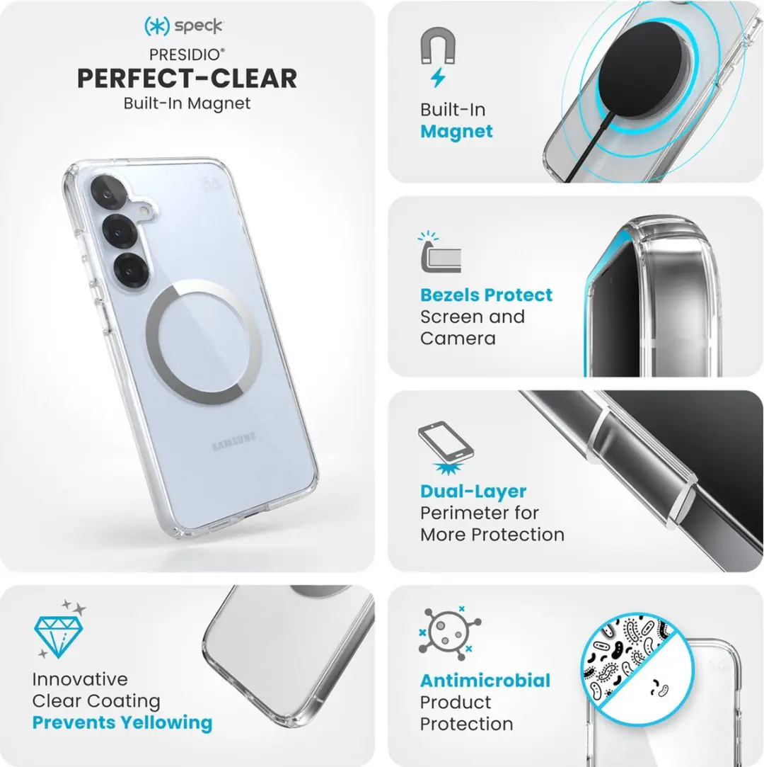 Speck Presidio2 Clear Magnet Galaxy S25 Plus - 150885-3199