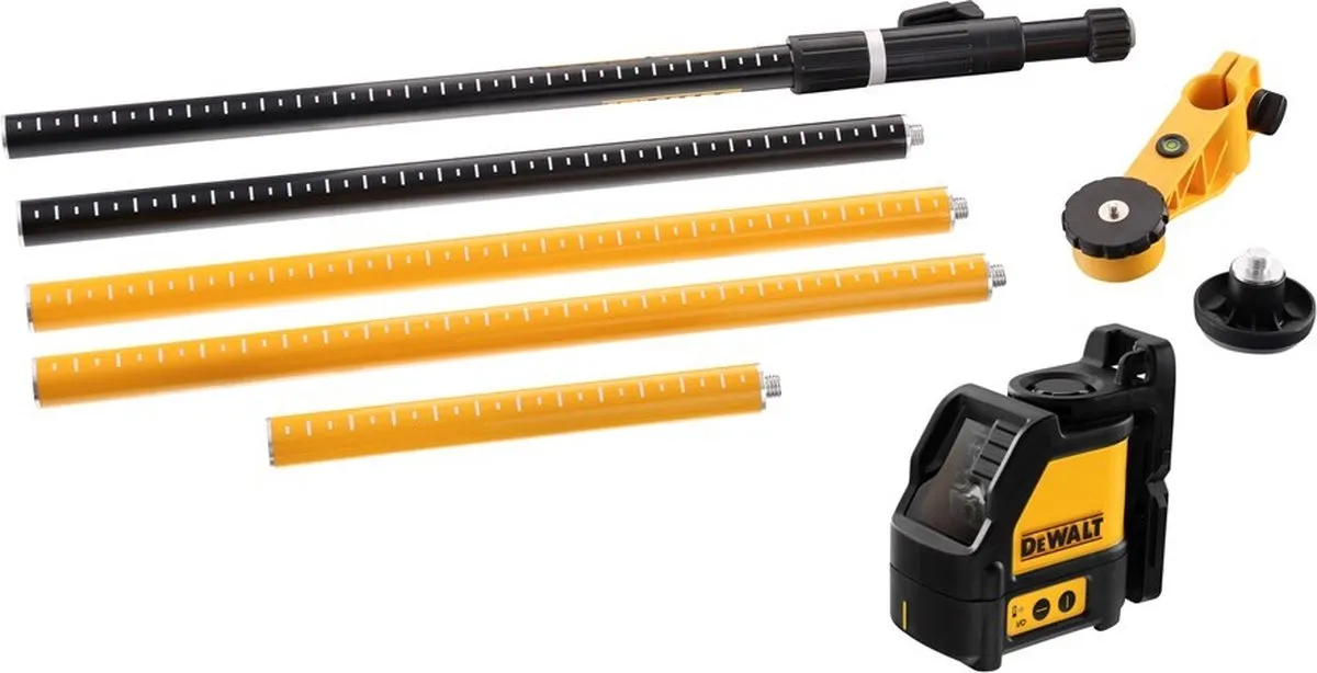 DeWalt DW088KPOL Zelfnivellerende Kruislijnlaser - 15m - Rood