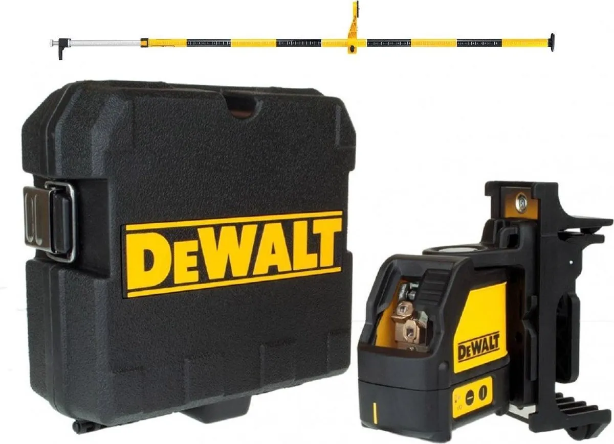 DeWalt DW088KPOL Zelfnivellerende Kruislijnlaser - 15m - Rood