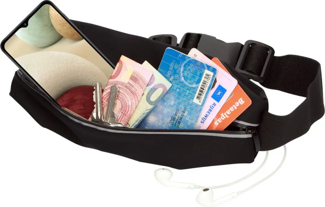 Mobiparts Comfort Fit Sport Belt MP-118498 - Zwart