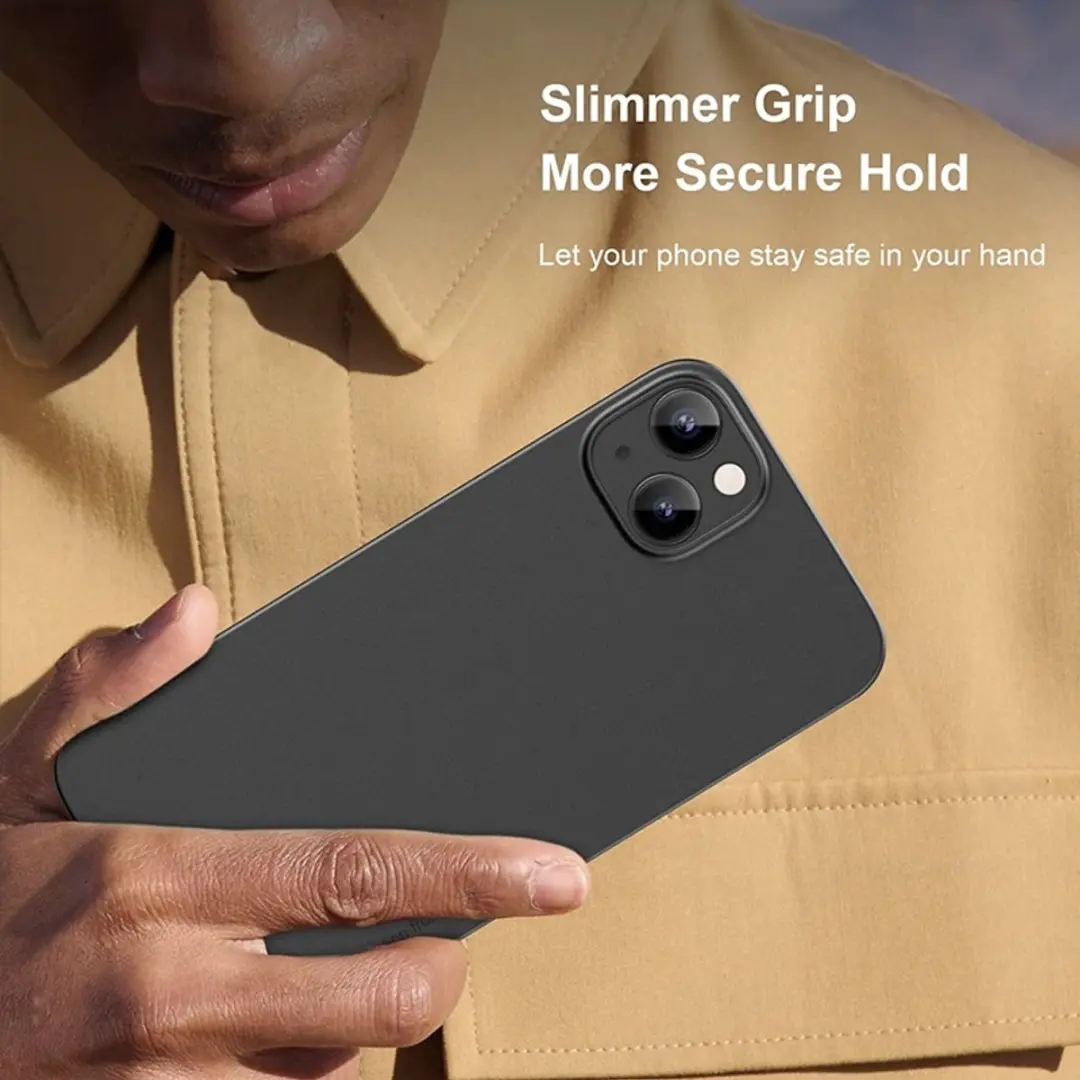 MobiQ 13-01893 Ultra Dun Hoesje - iPhone 14 Plus - Zwart