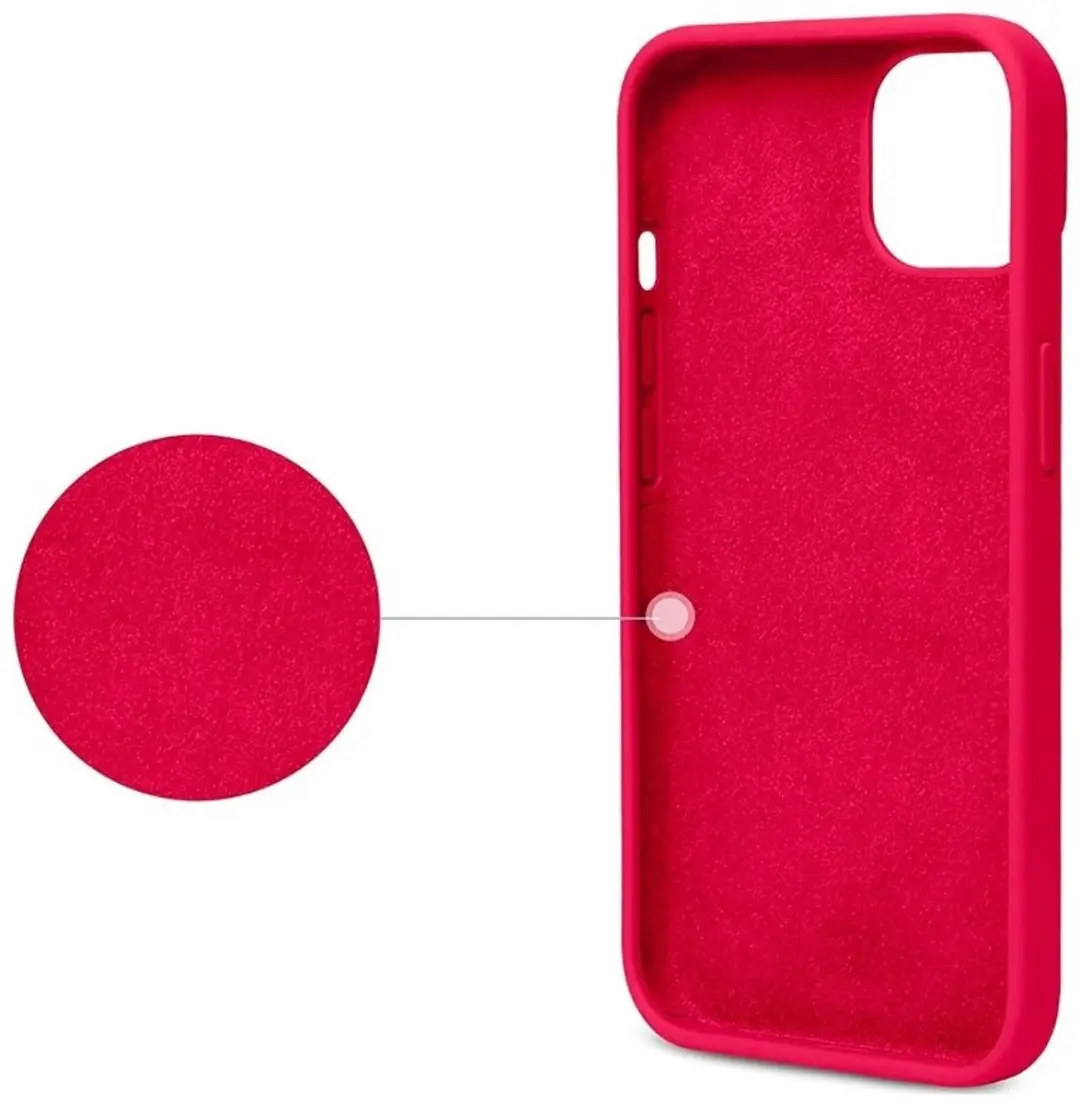 MobiQ iPhone 15 Siliconen Hoesje - Rood - MPN 13-02645