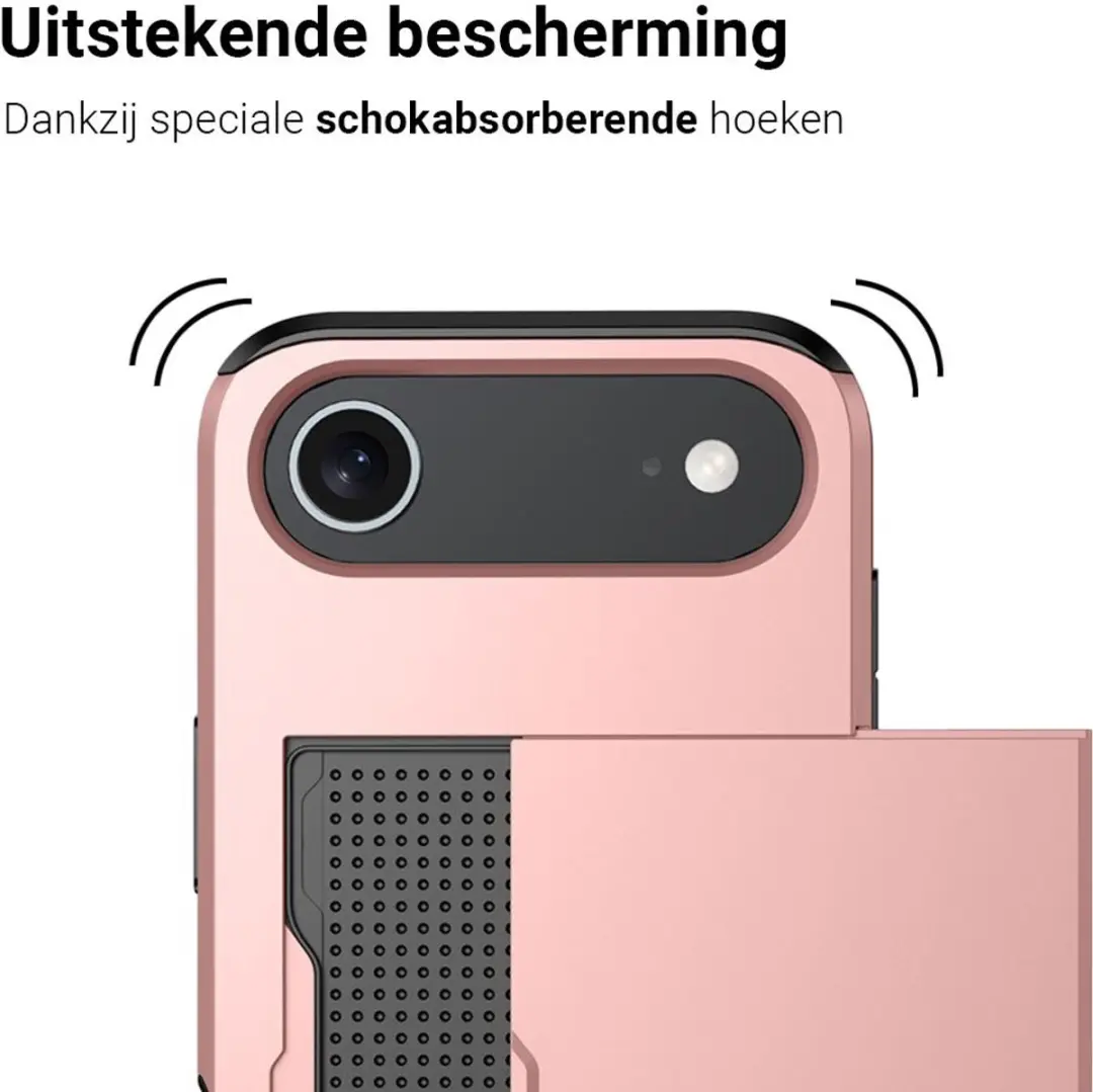 MobiQ Hybrid Card iPhone Air Hoesje 46-01122 - Roze