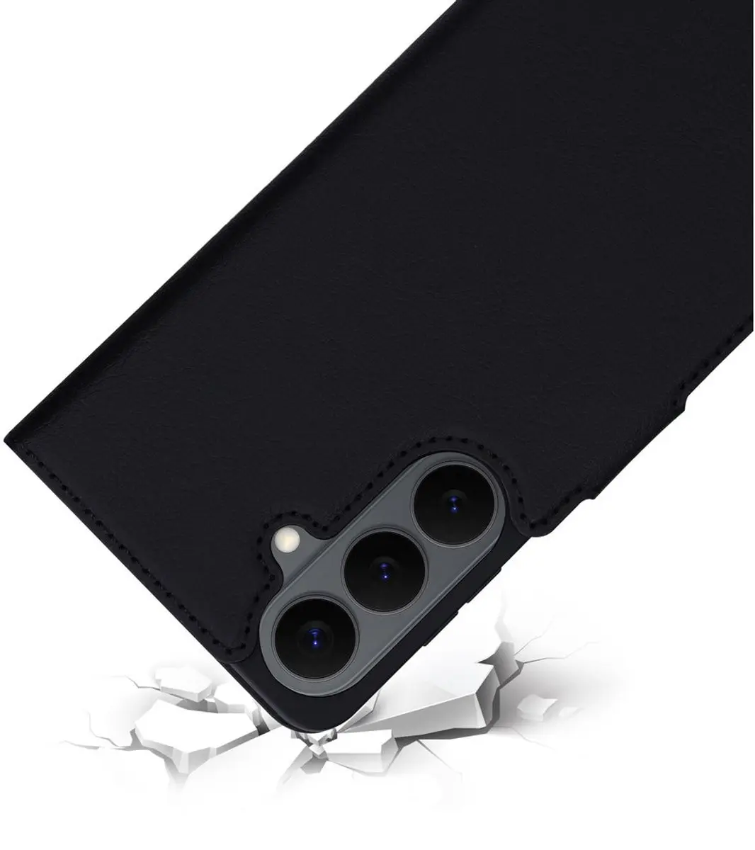 Mobiparts MP-131535 Hoesje Samsung Galaxy S26 Plus - Wallet - Eco Leer - Zwart