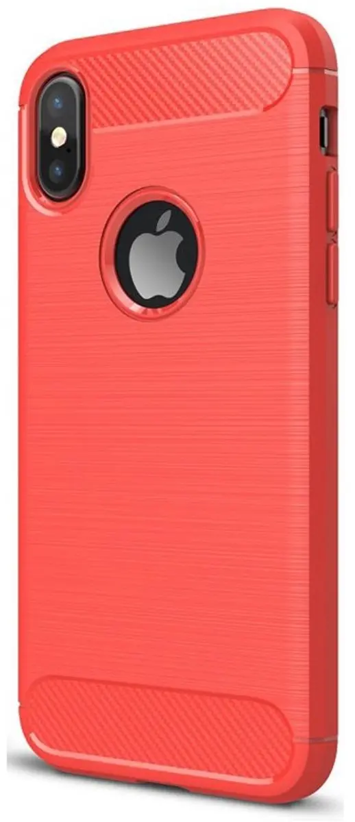 Mobiq Carbon Look Hoesje geschikt voor iPhone XS Max