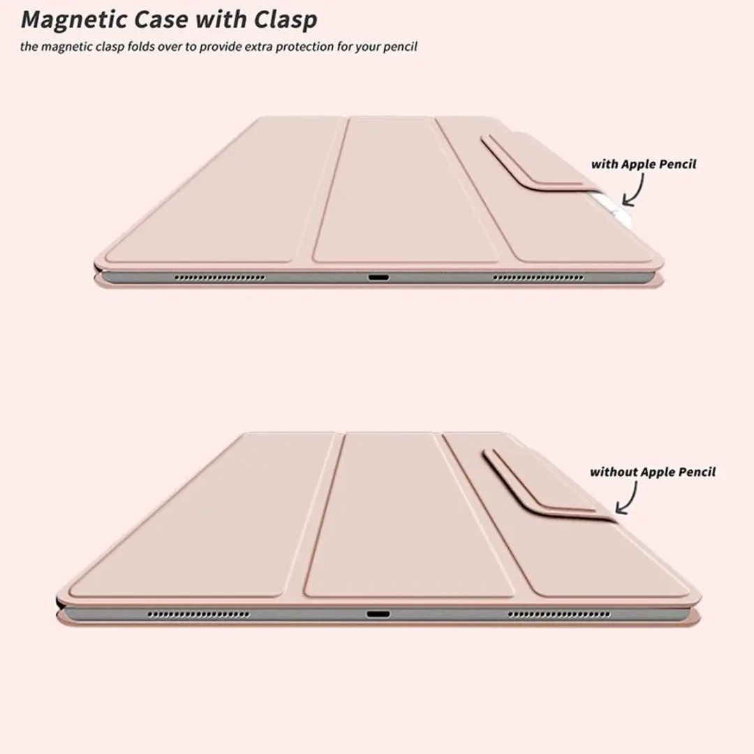MobiQ Magnetische Folio Case 46-00953 - iPad Air 13 (2025) - Roze