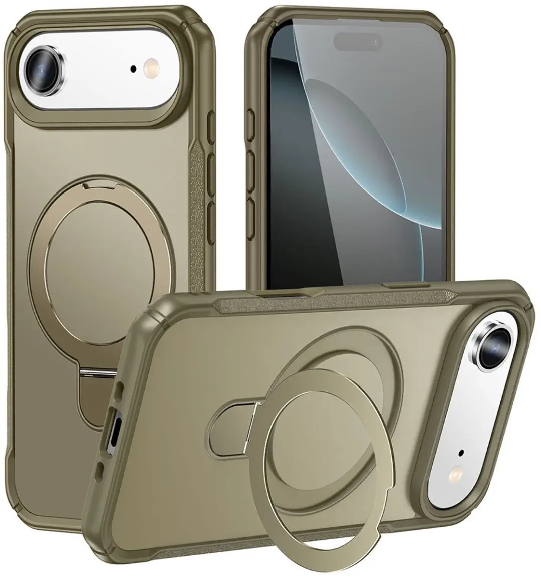 MobiQ Magnetisch Ringstand MagSafe Hoesje iPhone 17 Air