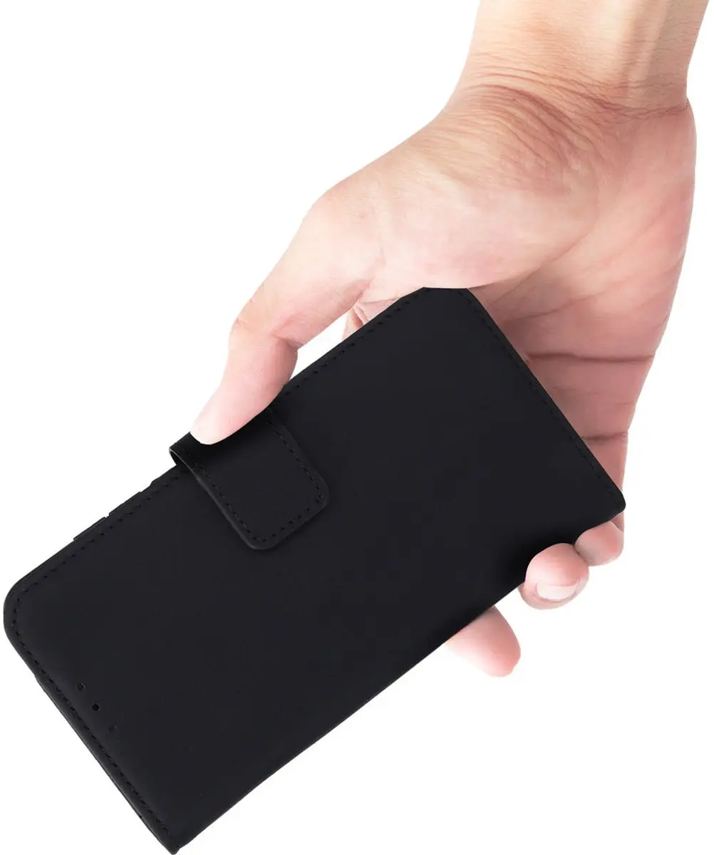 Mobiparts MP-129221 Leather Wallet Case Samsung Galaxy S25 Edge - 3 Pasjes - Zwart