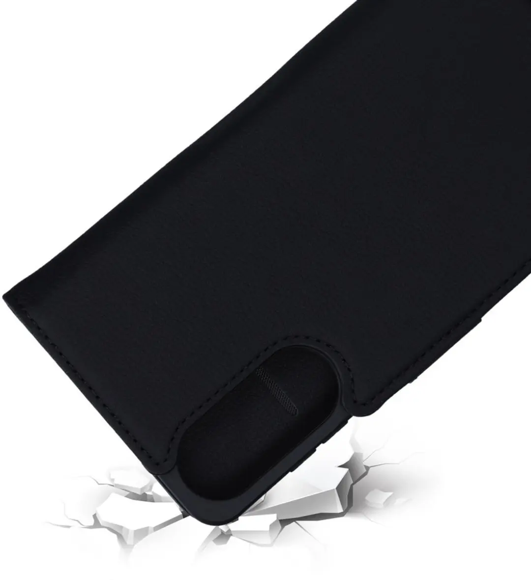 Mobiparts MP-129221 Leather Wallet Case Samsung Galaxy S25 Edge - 3 Pasjes - Zwart
